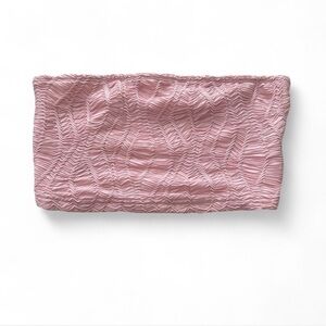 Pink Textured Tube Top